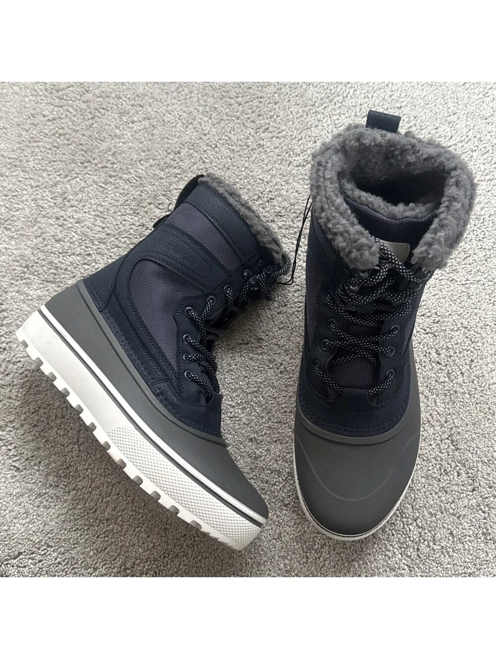 Quicksilver Sub Zero Hi Snowboot Navy M7/W9 New No Tags